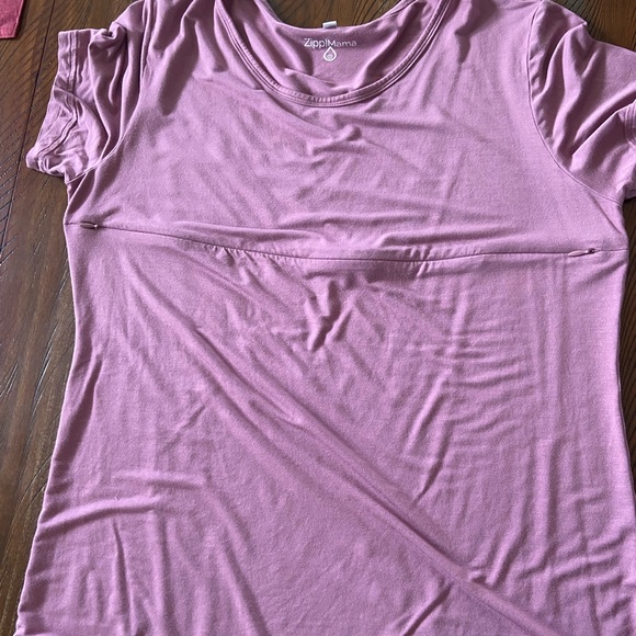 zippymama Tops - ZippyMama Bamboo Nursing Tee